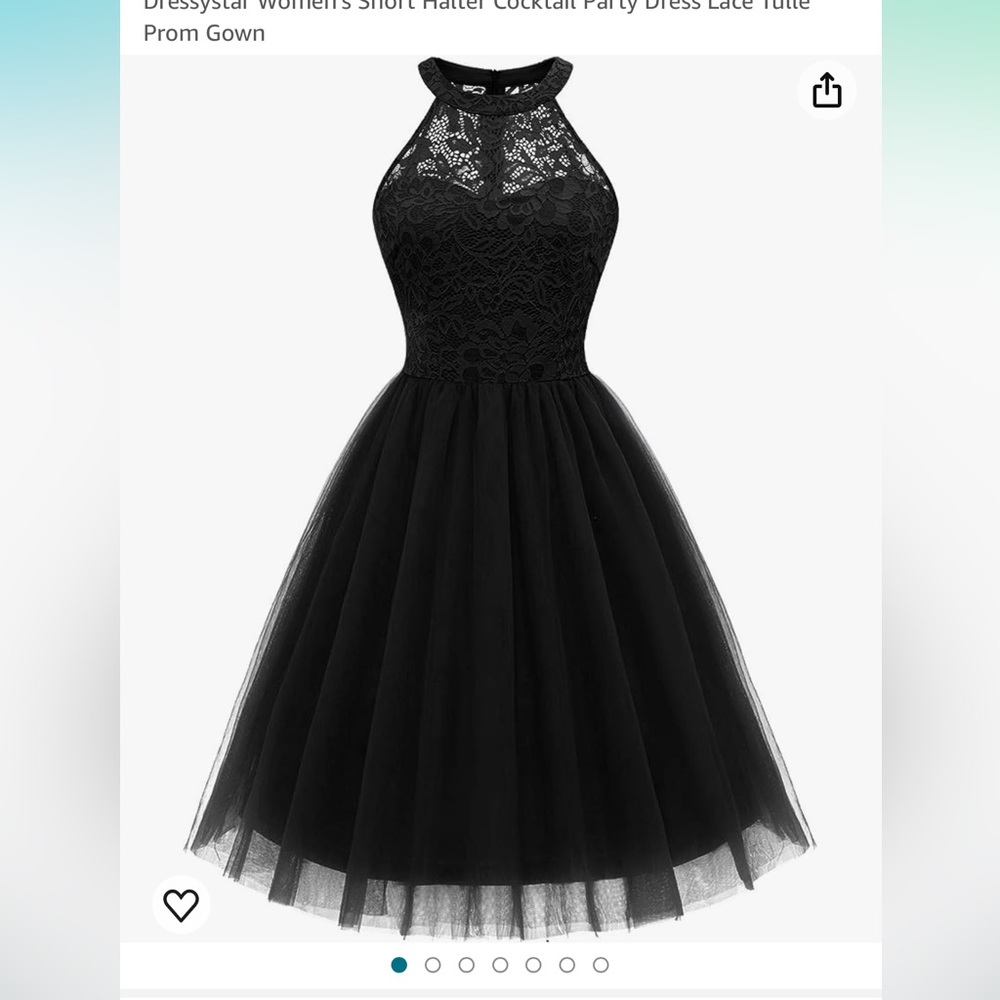 Small Women's Short Halter Cocktail Party Dress Lace Tulle Prom Gown